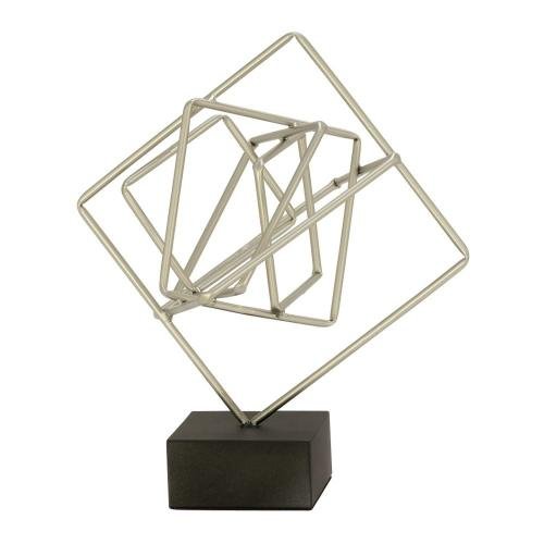 Striking Metal Sculpture Silver