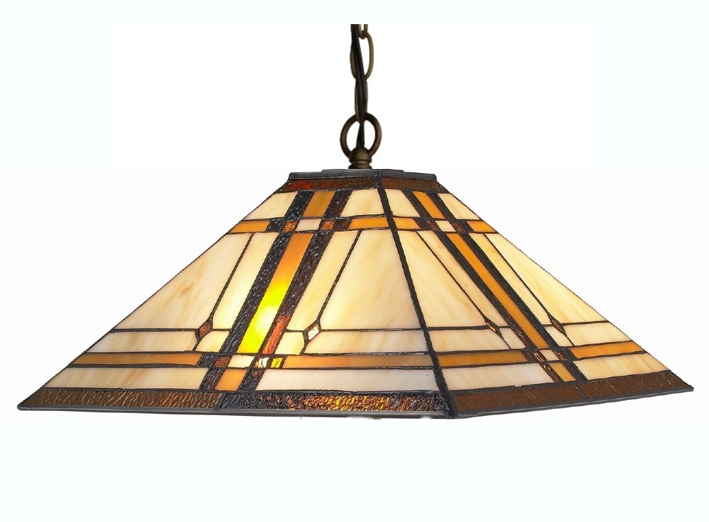 Tiffany Style Mission 2light Hanging Lamp