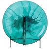 Teal and Metallic Gold Starburst Decorative Glass Bowl