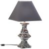 Vintage-Look Weathered Ceramic Table Lamp