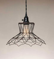 Vintage Wire Pendant Lamp