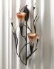 Wall Sconce with Lily Candle Cones