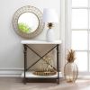 White Pineapple Lamp with Gold Leaves