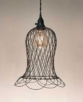 Wire Bell Pendant Lamp