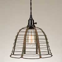 Wire Pendant Lamp (Vintage bulb not included)