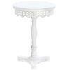 Wood Cut work Round Pedestal Table