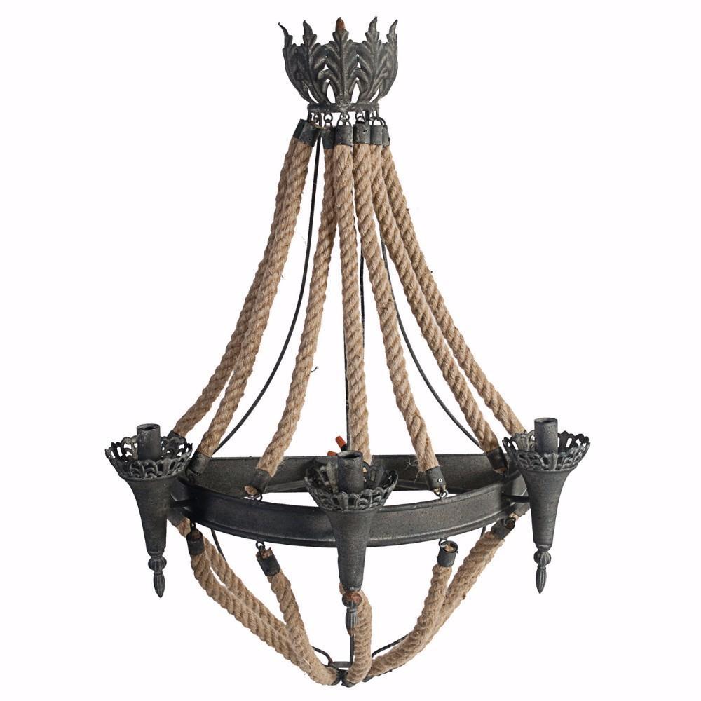 Yes Modern-Archaic Wall Lamp With Rope Design