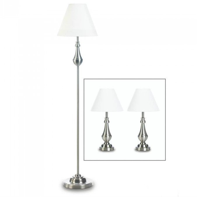 Turned-Look Classic Lamp Trio